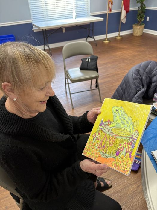 Sharing artwork at art journaling