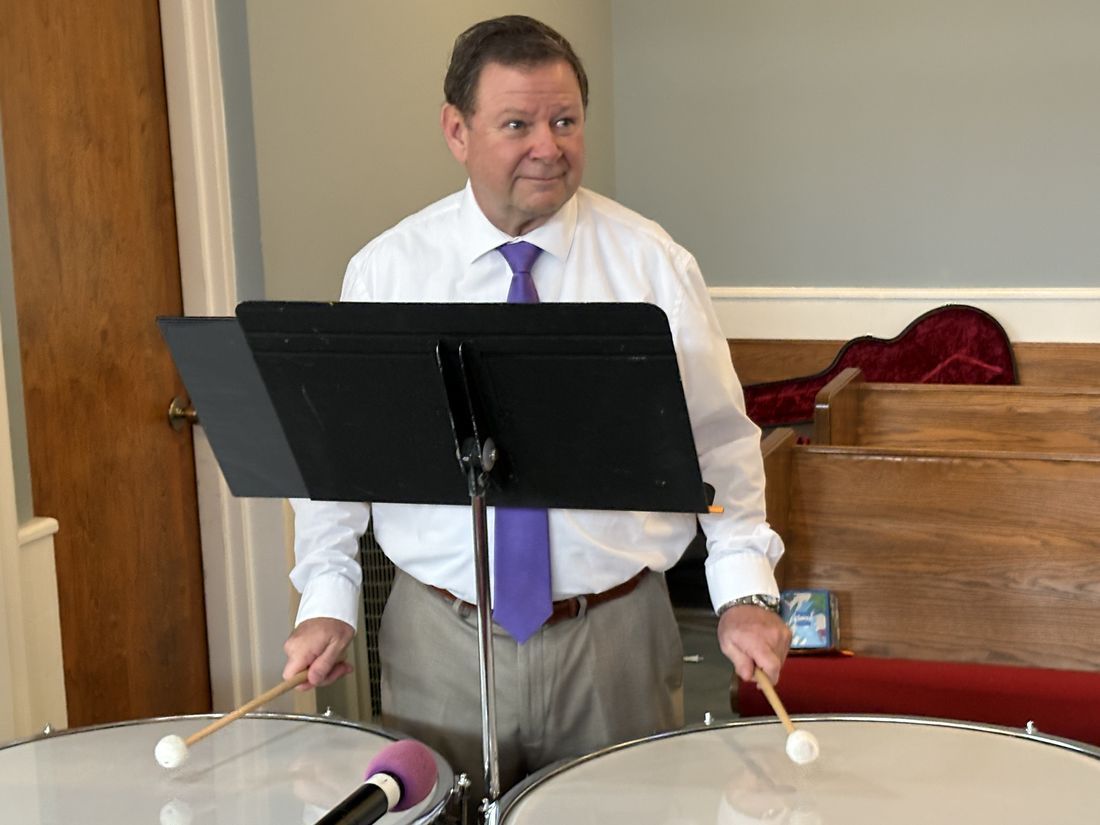 Leading worship