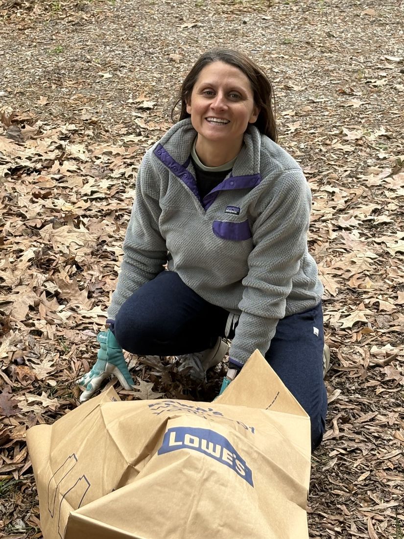 Mulching on work day