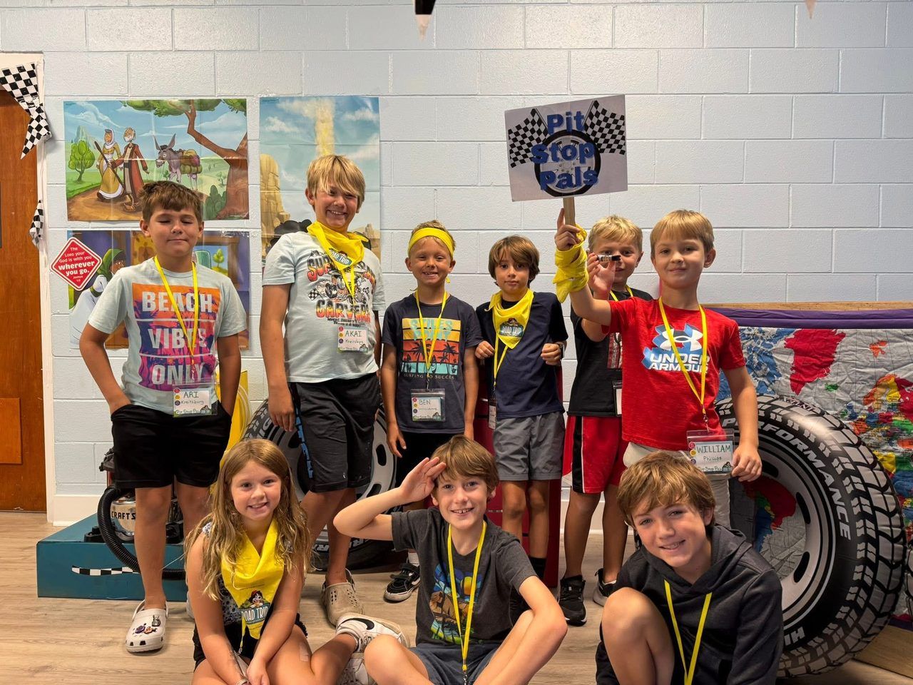 Campers at Vacation Bible School